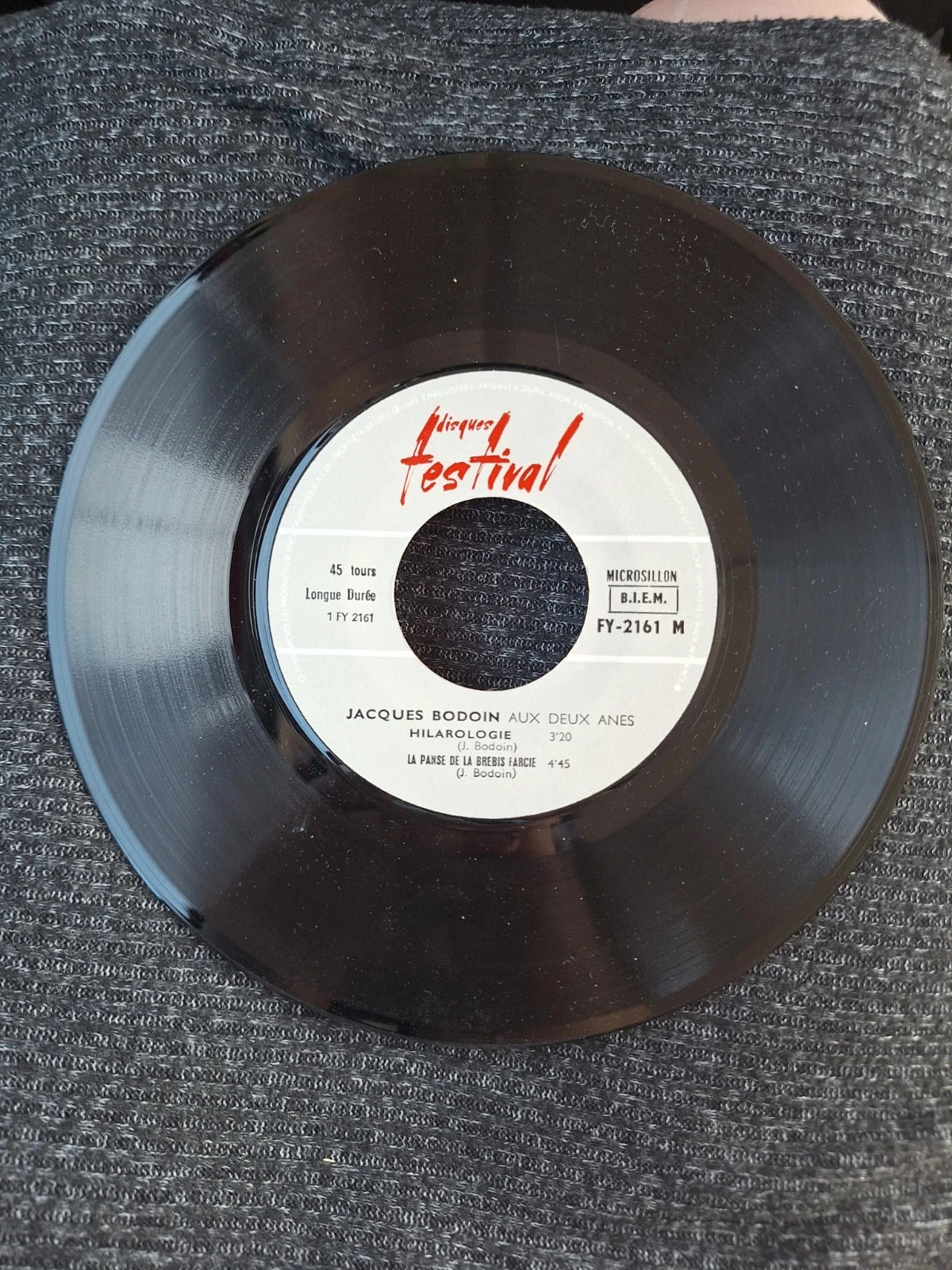 Vinyle 45T Jacques Bodoin aux Deux Anes – photo 4